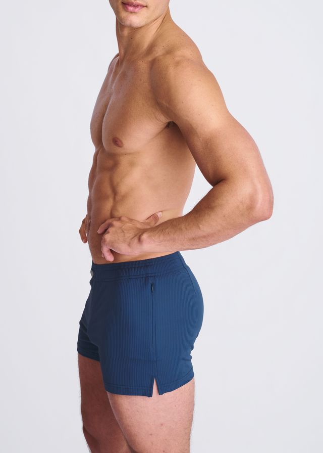 RIVIERA SEERSUCKER SWIM SHORTS W/ MESH LINING - DealByEthan.gay loves POSTMARC