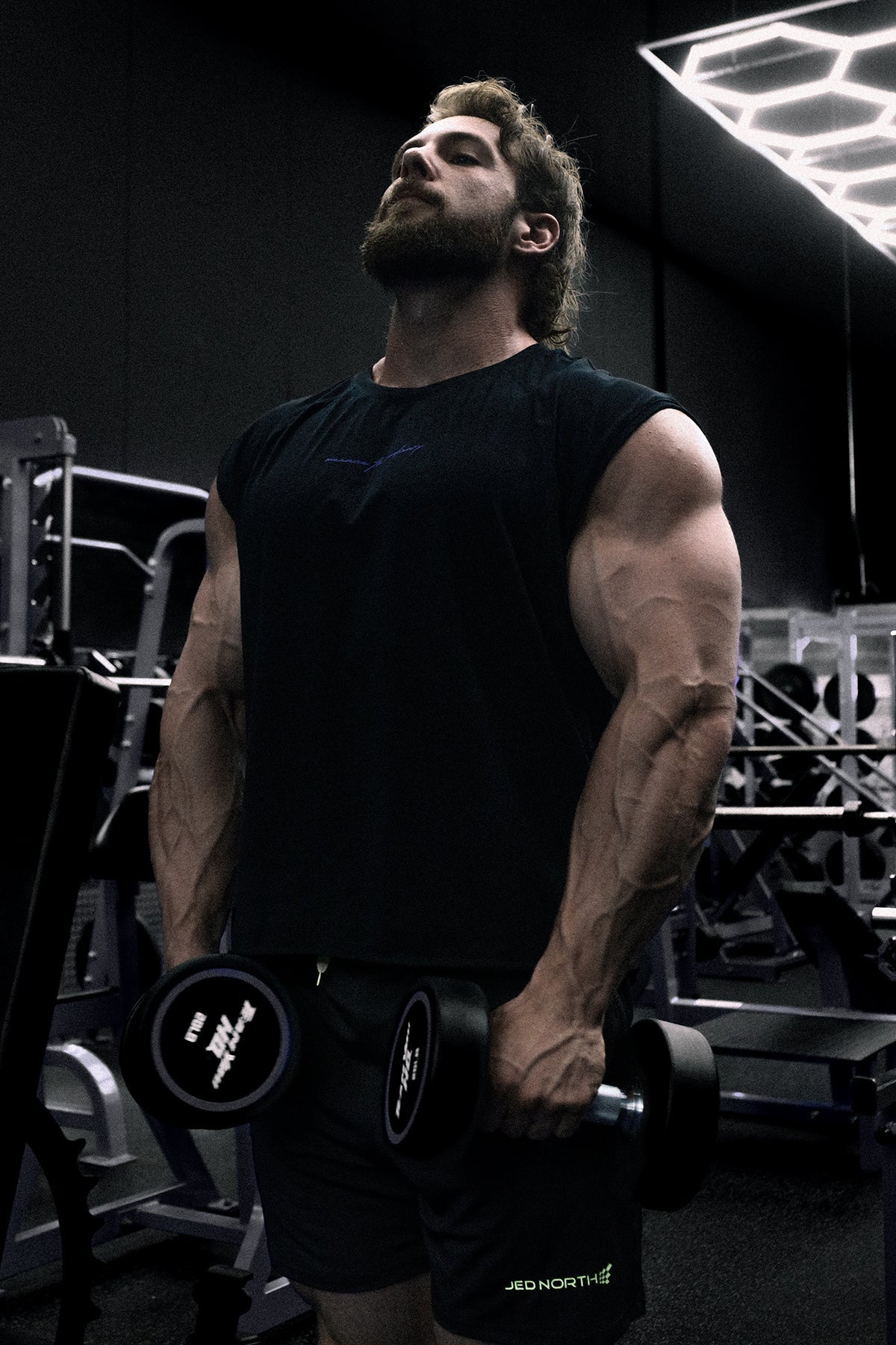 Raglan Sleeveless Muscle Tank - All Black - DealByEthan.gay loves Jed North