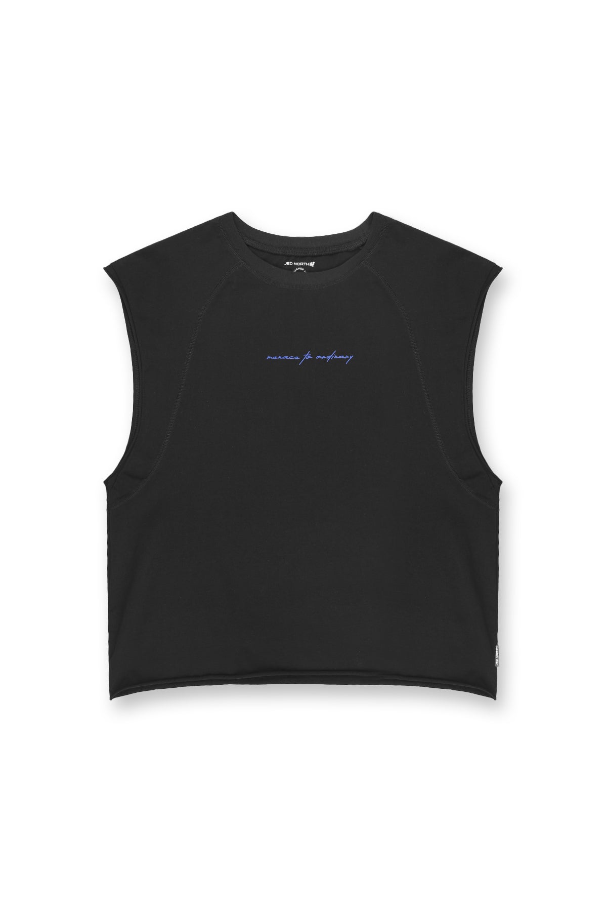 Raglan Sleeveless Muscle Tank - All Black - DealByEthan.gay loves Jed North