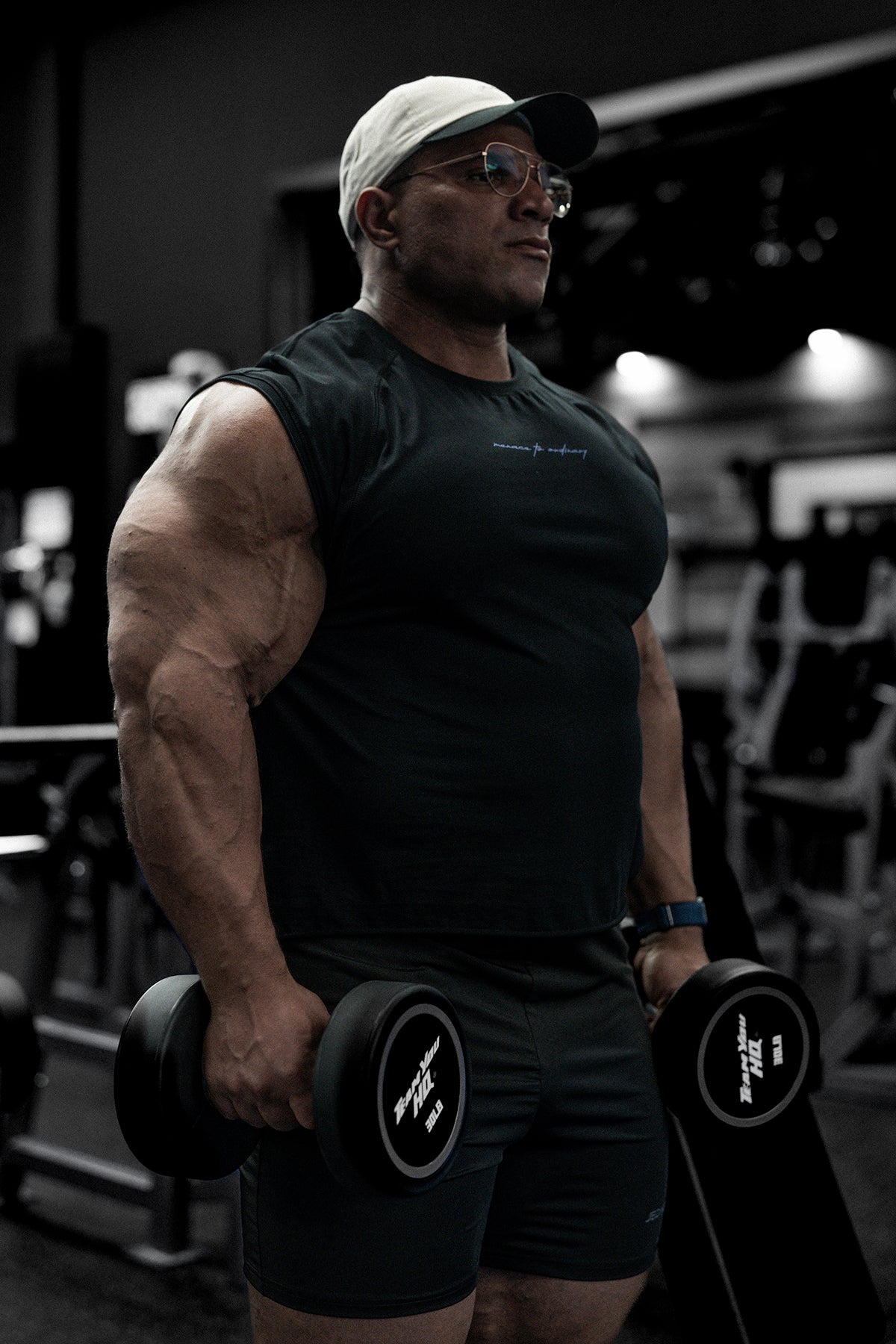 Raglan Sleeveless Muscle Tank - All Black - DealByEthan.gay loves Jed North