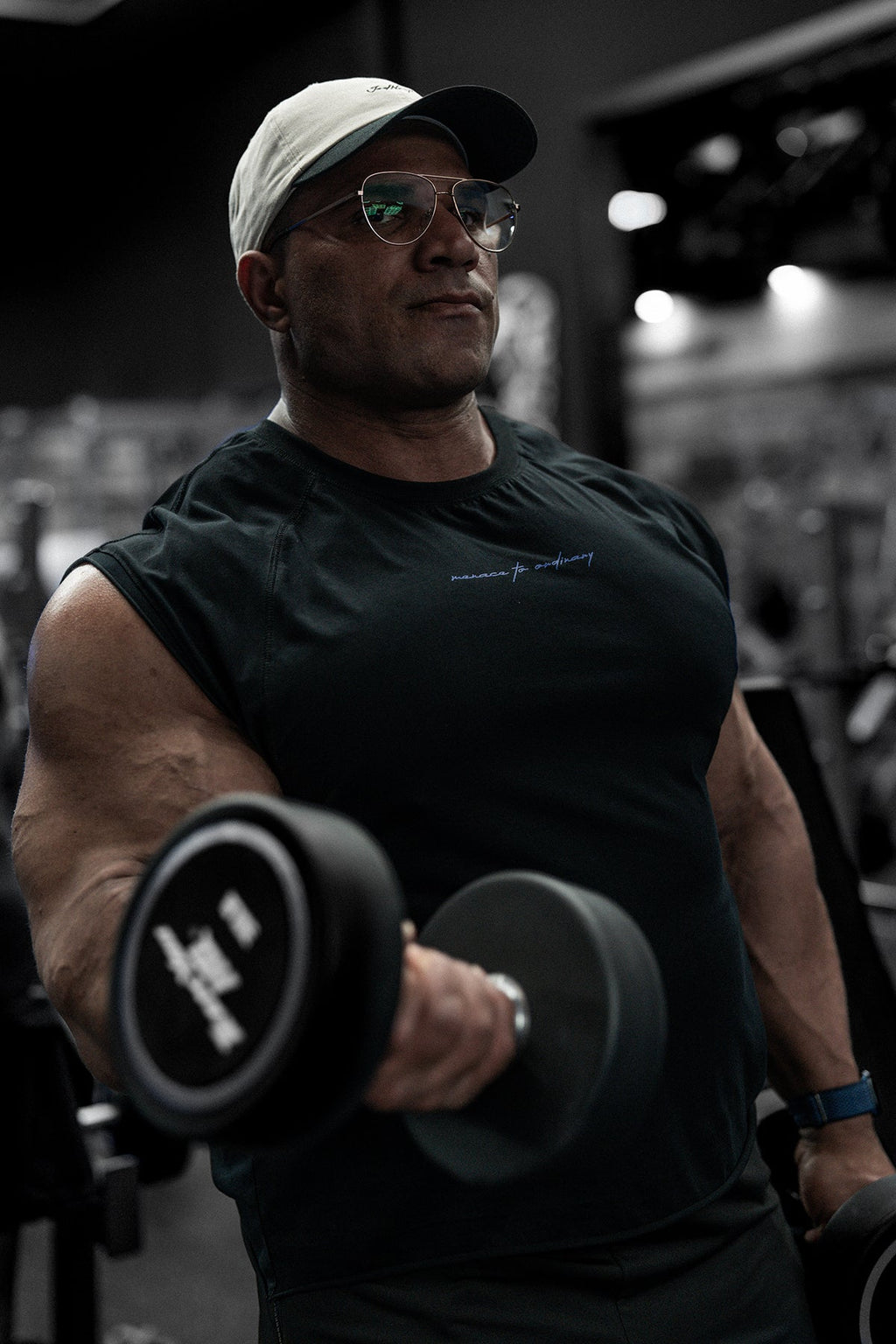 Raglan Sleeveless Muscle Tank - All Black - DealByEthan.gay loves Jed North