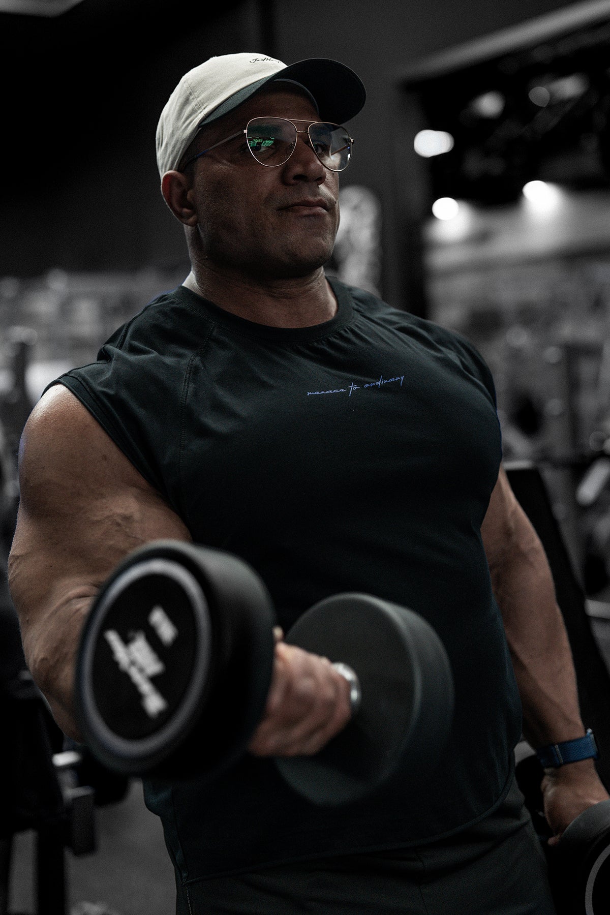 Raglan Sleeveless Muscle Tank - All Black - DealByEthan.gay loves Jed North