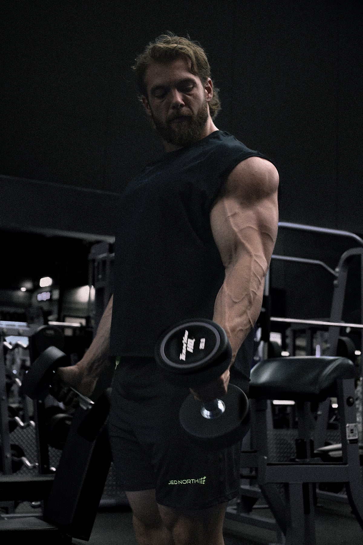 Raglan Sleeveless Muscle Tank - All Black - DealByEthan.gay loves Jed North