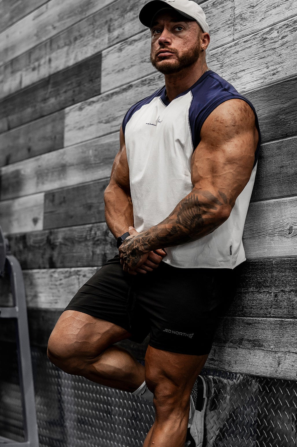 Raglan Sleeveless Muscle Tank - Navy - DealByEthan.gay loves Jed North