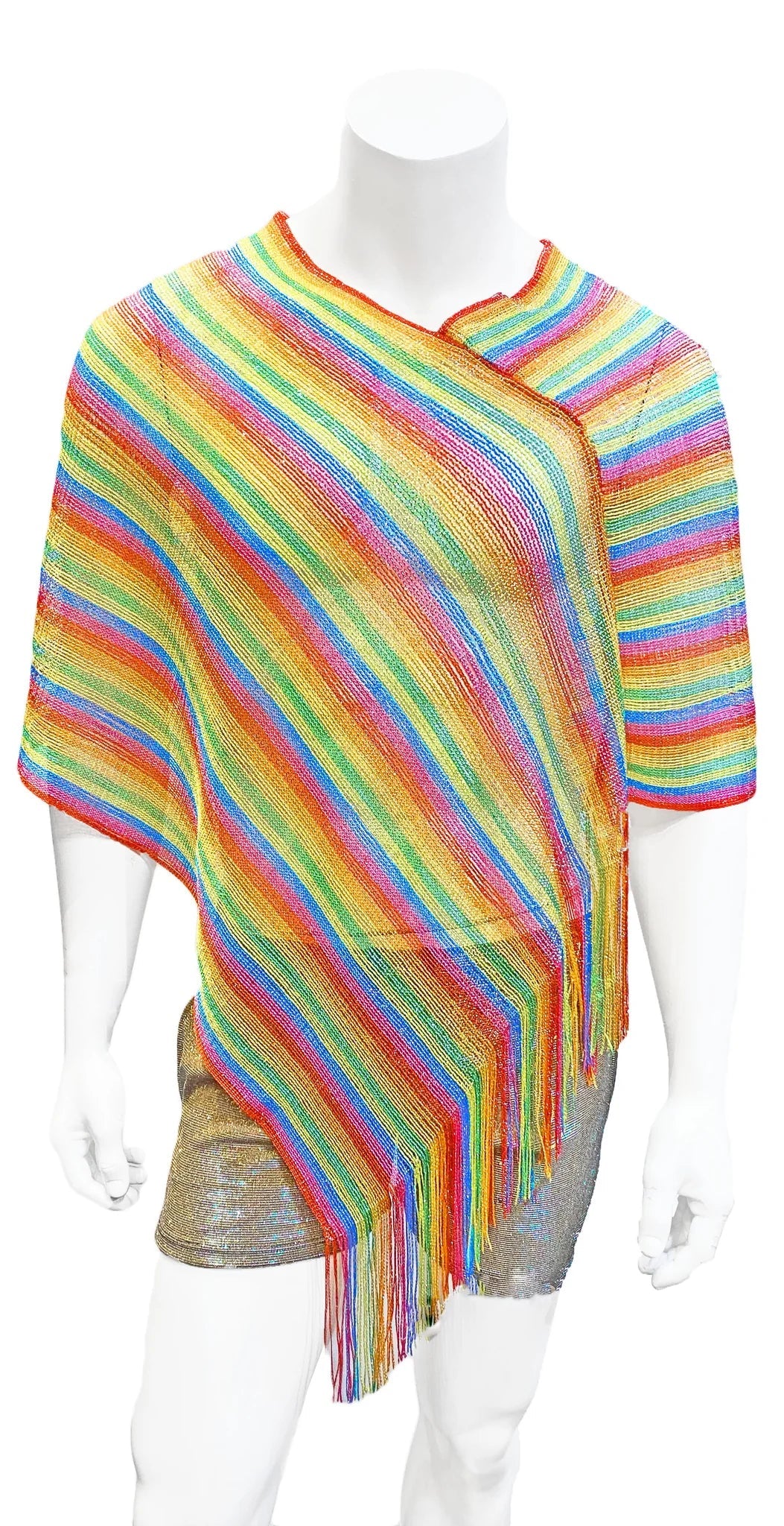 Rainbow Glitter Poncho - DealByEthan.gay loves KNOBS