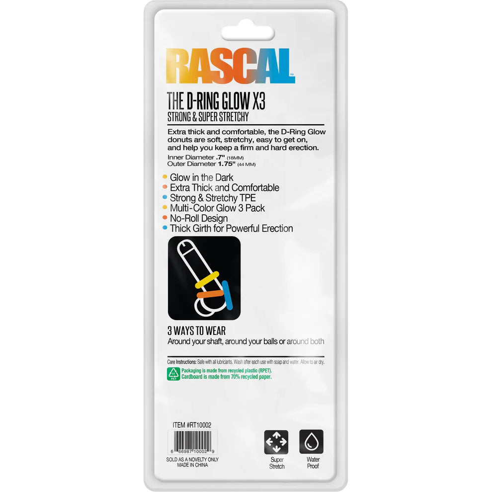 Rascal The D-Ring Glow X3 - DealByEthan.gay loves RASCAL