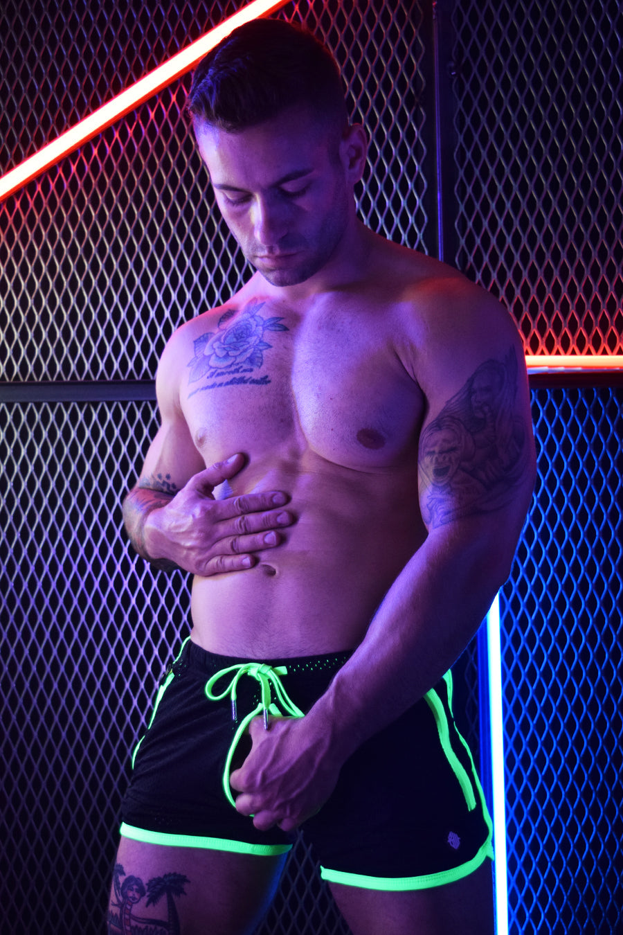 Rear Ender Circuit Shorts - Neon Green