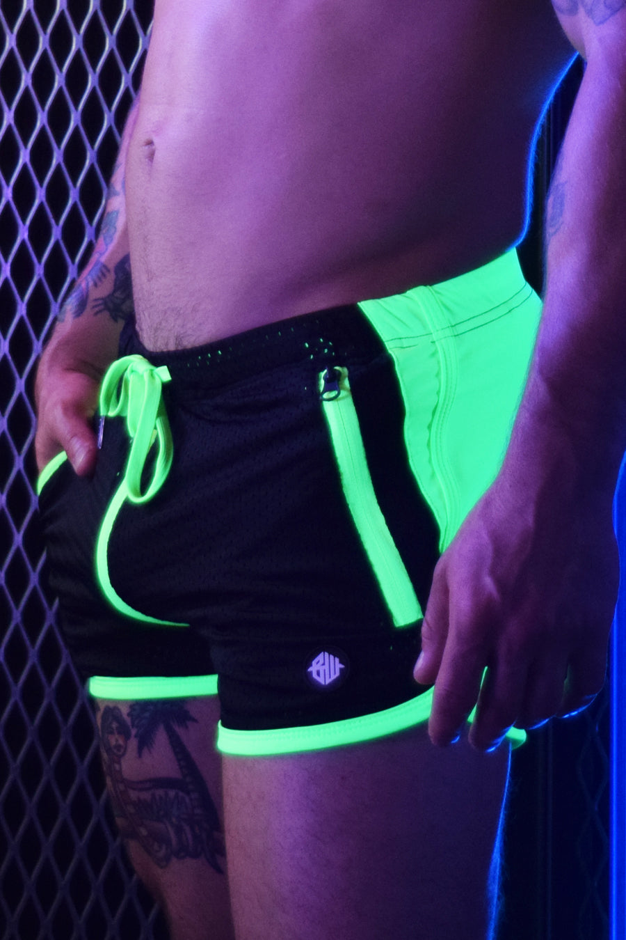 Rear Ender Circuit Shorts - Neongrün