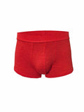 Red relax trunk briefs in red with textured fabric and ribbed waistband for comfortable everyday wear