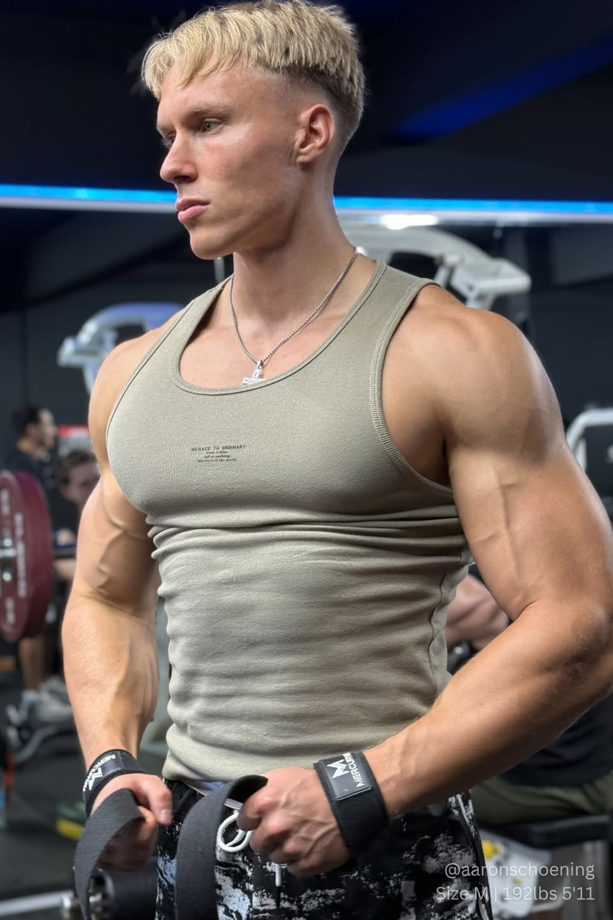 Ribbed Muscle Tank Top - Khaki - DealByEthan.gay loves Jed North