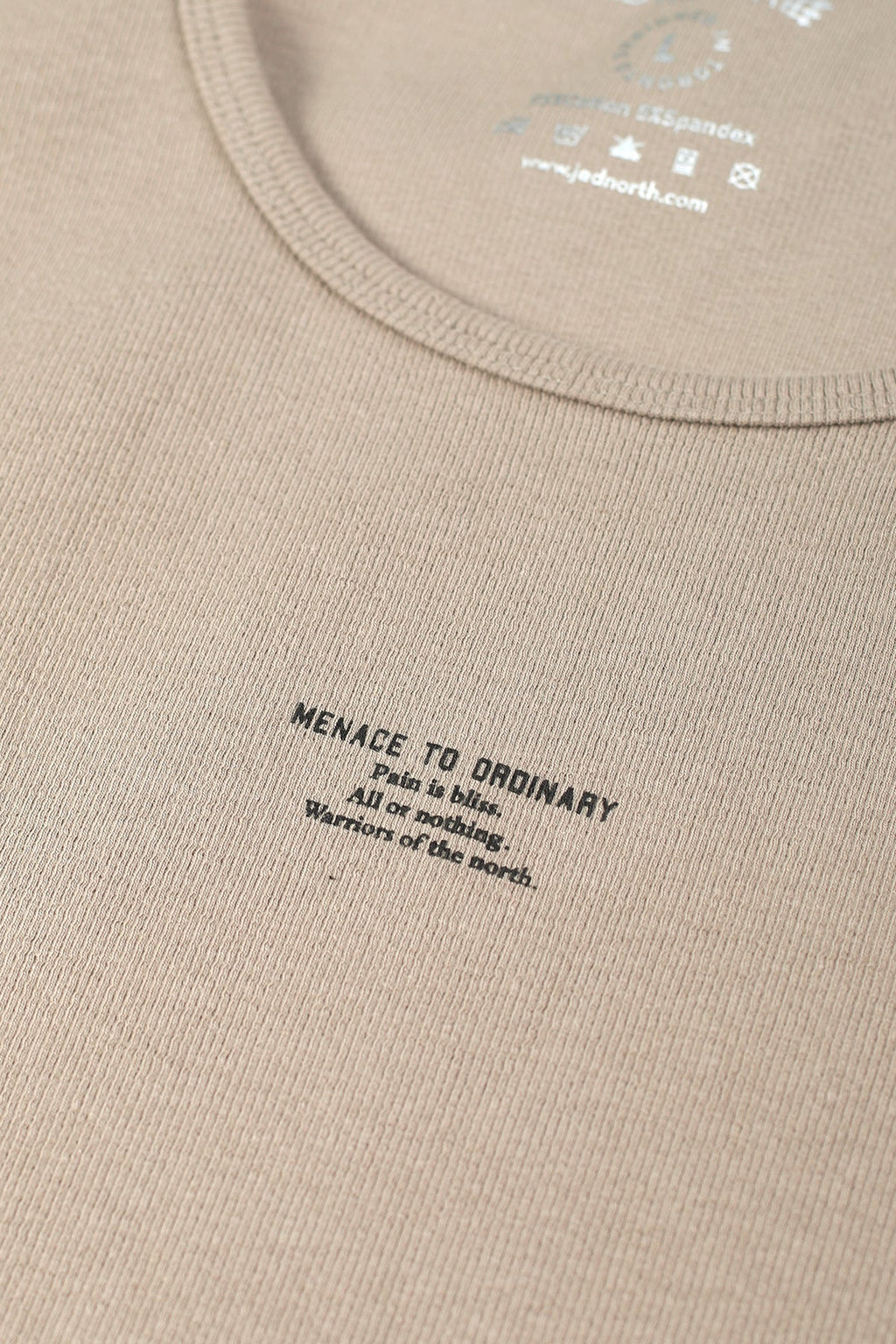 Ribbed Muscle Tank Top - Khaki - DealByEthan.gay loves Jed North