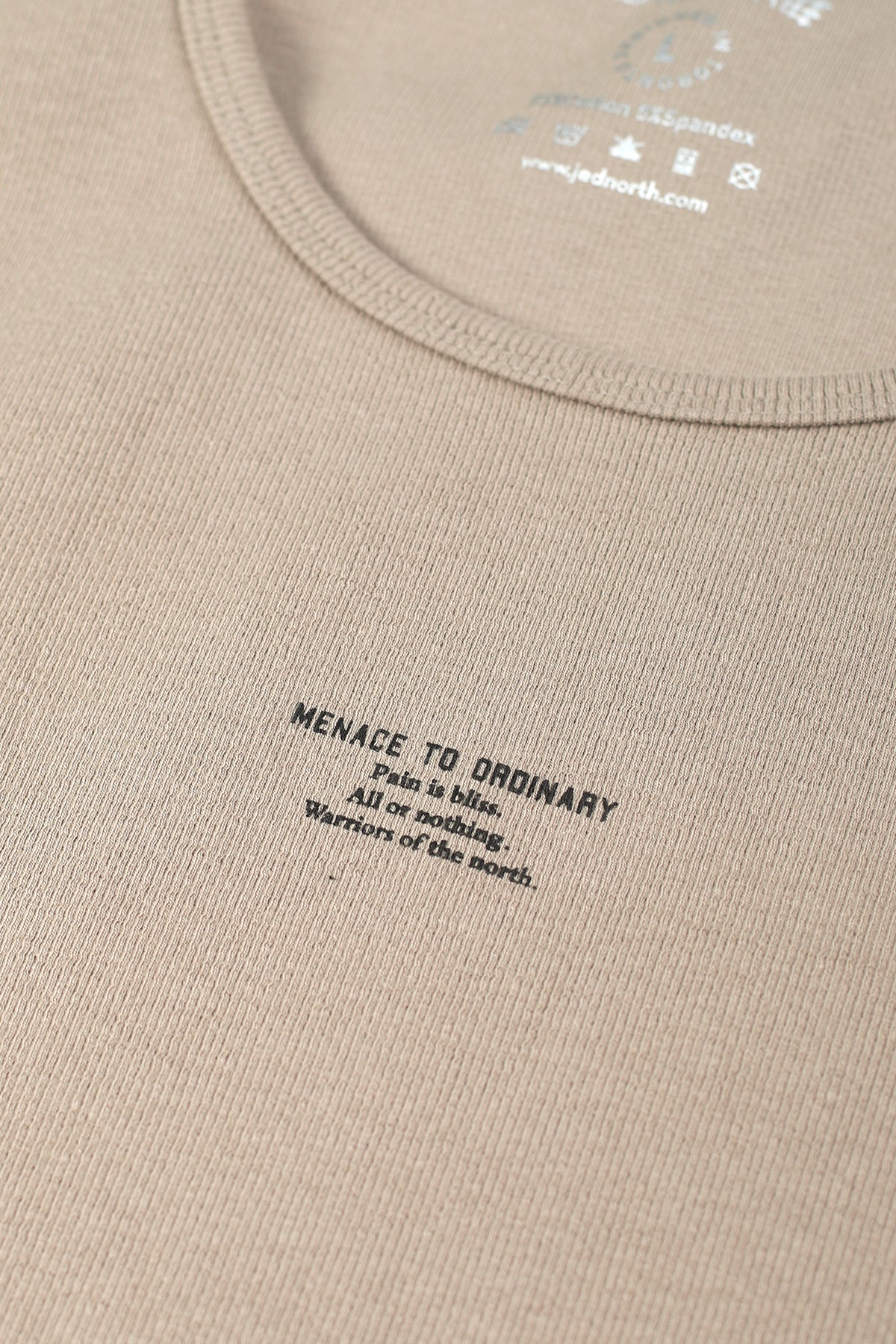 Ribbed Muscle Tank Top - Khaki - DealByEthan.gay loves Jed North