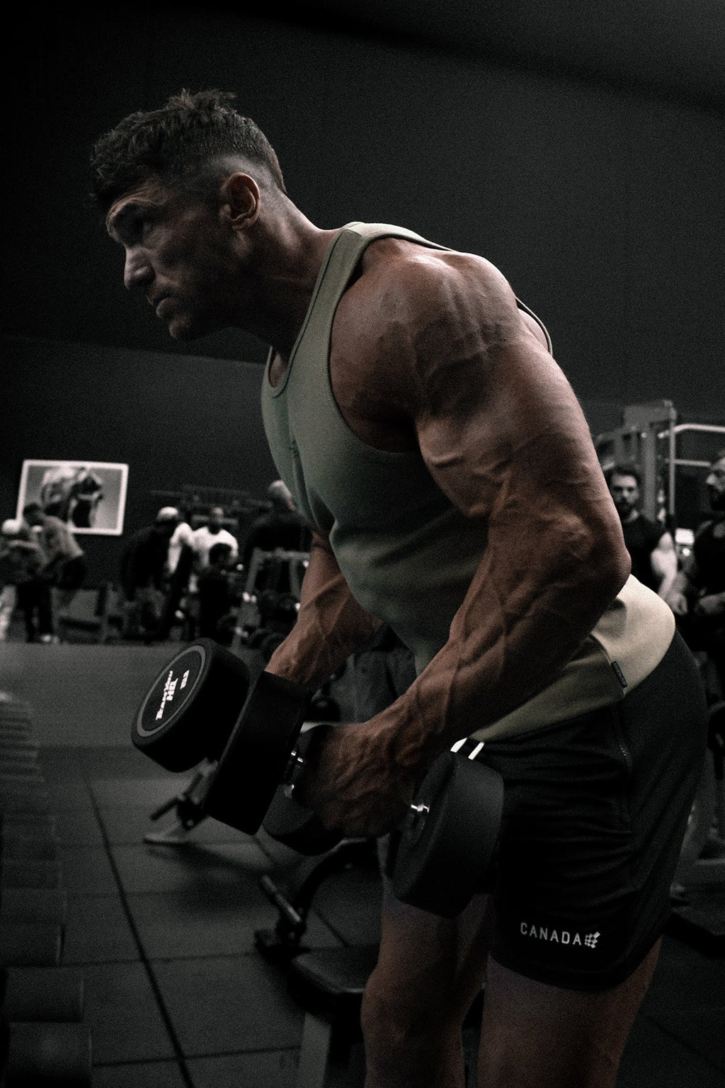 Ribbed Muscle Tank Top - Khaki - DealByEthan.gay loves Jed North