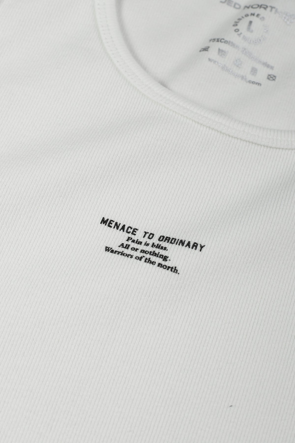 Ribbed Muscle Tank Top - White - DealByEthan.gay loves Jed North