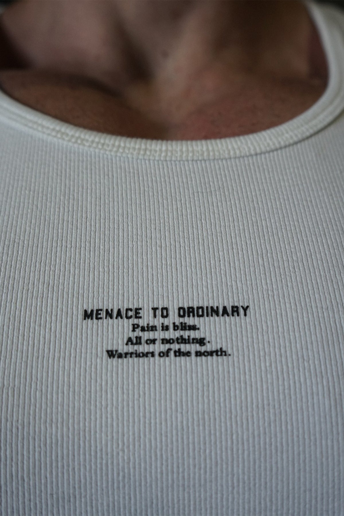 Ribbed Muscle Tank Top - White - DealByEthan.gay loves Jed North