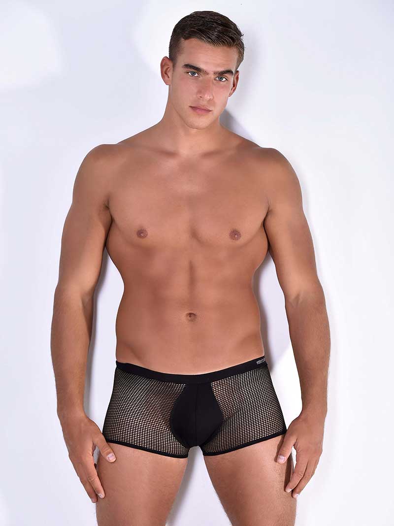 Roberto Lucca Mesh Trunk Underwear Black 80043-00220 Size L - DealByEthan.gay loves Roberto Lucca