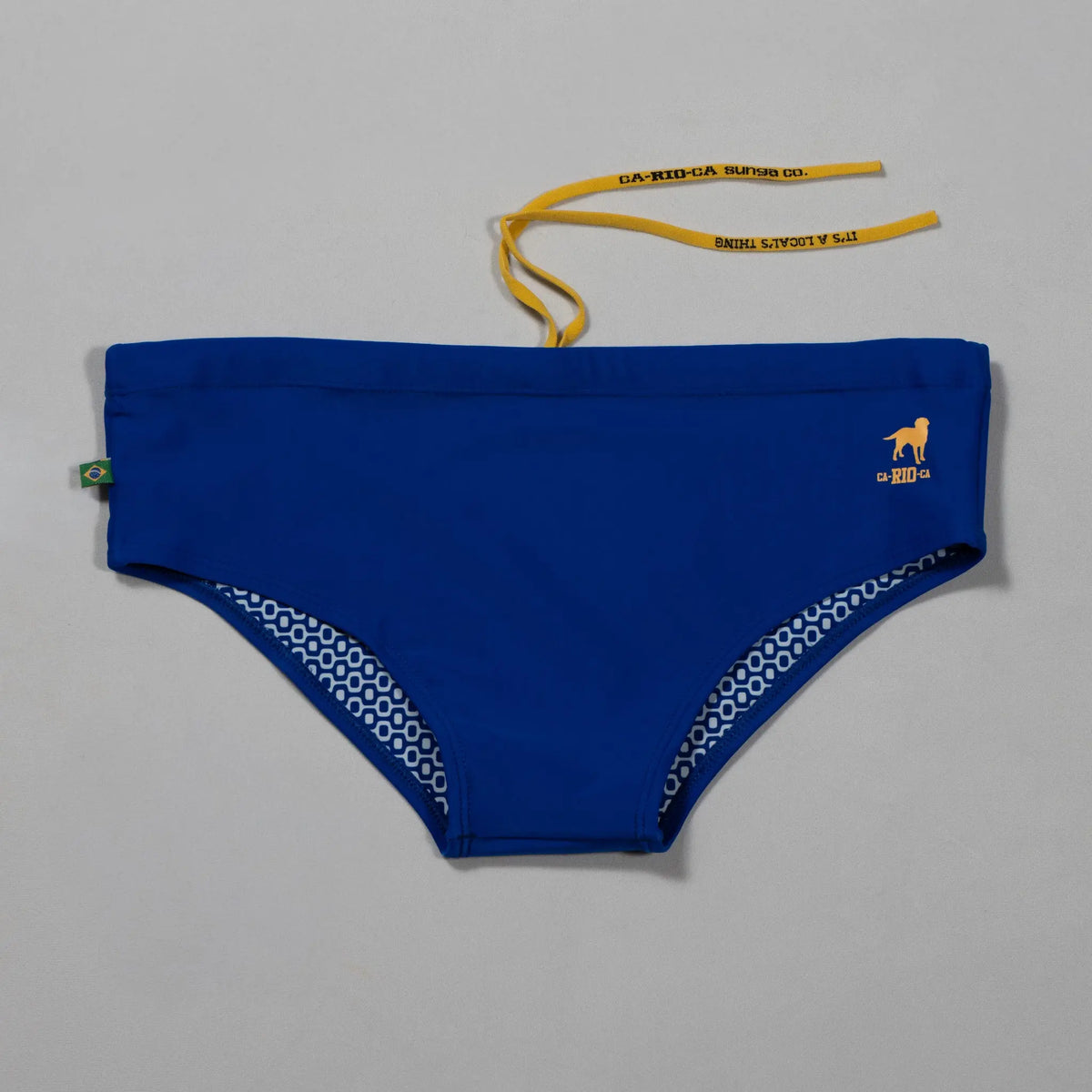 CA-RIO-CA Low Rise Solids Cut Sunga - Male Bathing Suit