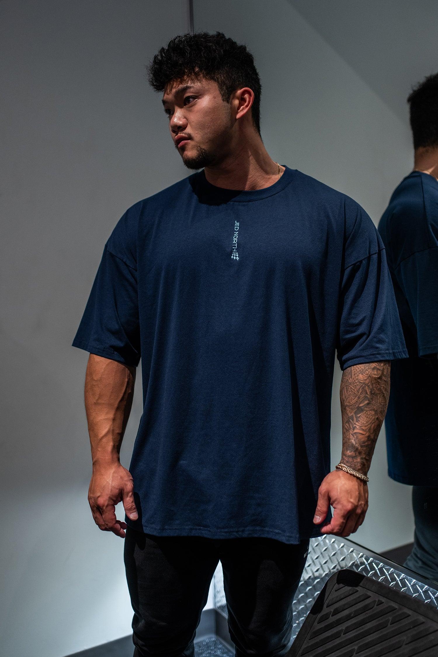 Jed North Energy Oversized T-Shirt - Midnight Blue