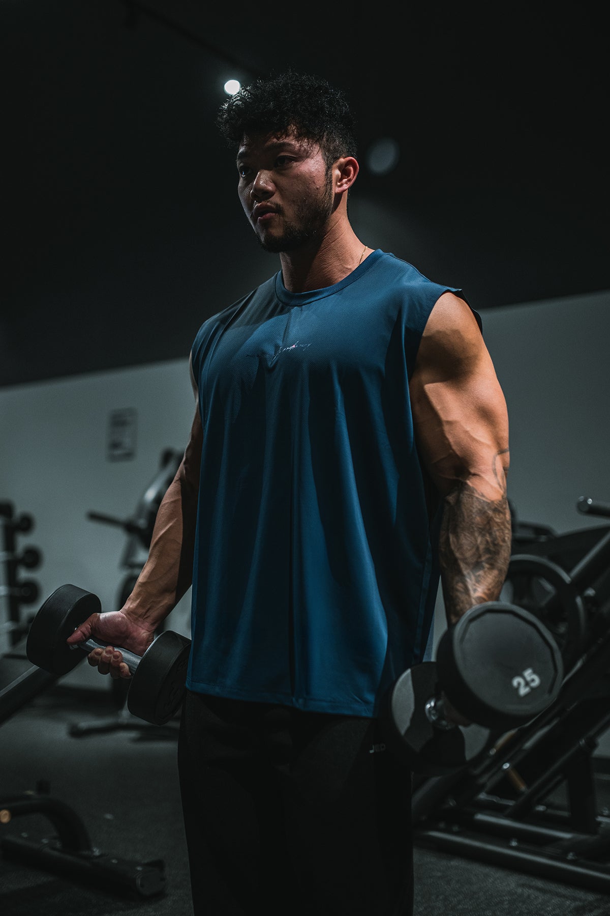 Jed North Men's JN Active Muscle Tee - Navy Blue