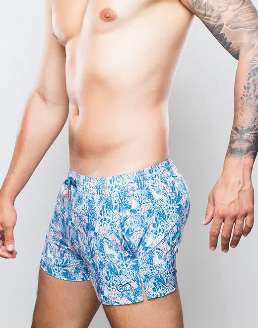 S50 CORAL PRINT SWIM SHORT - DealByEthan.gay loves 2Eros