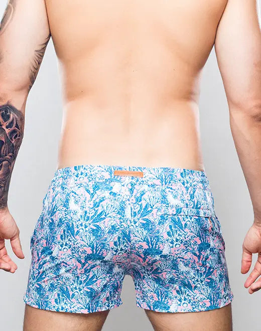 S50 CORAL PRINT SWIM SHORT - DealByEthan.gay loves 2Eros