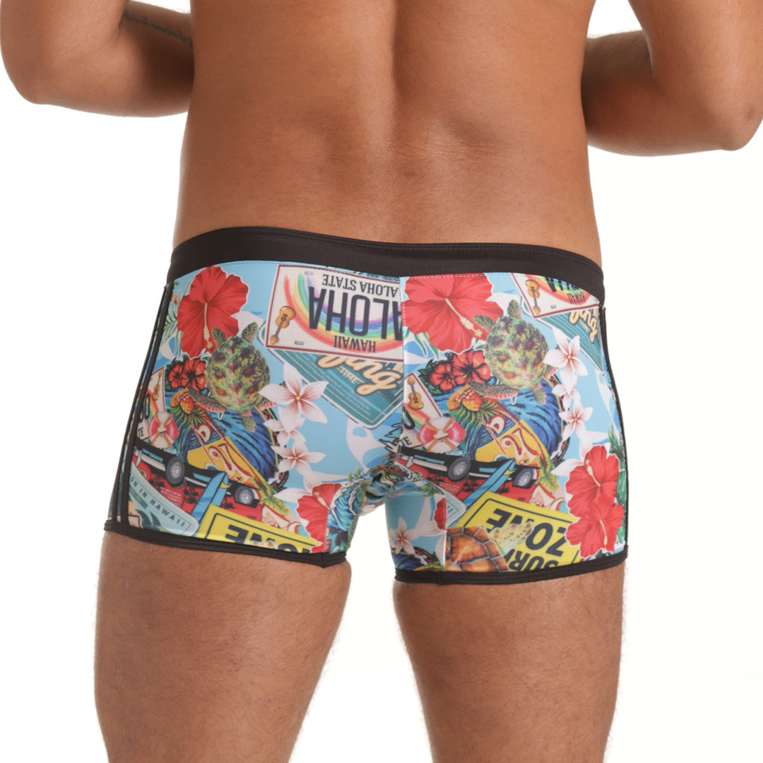 SEVENTIES SWIM TRUNK - Print swimsuit for men
