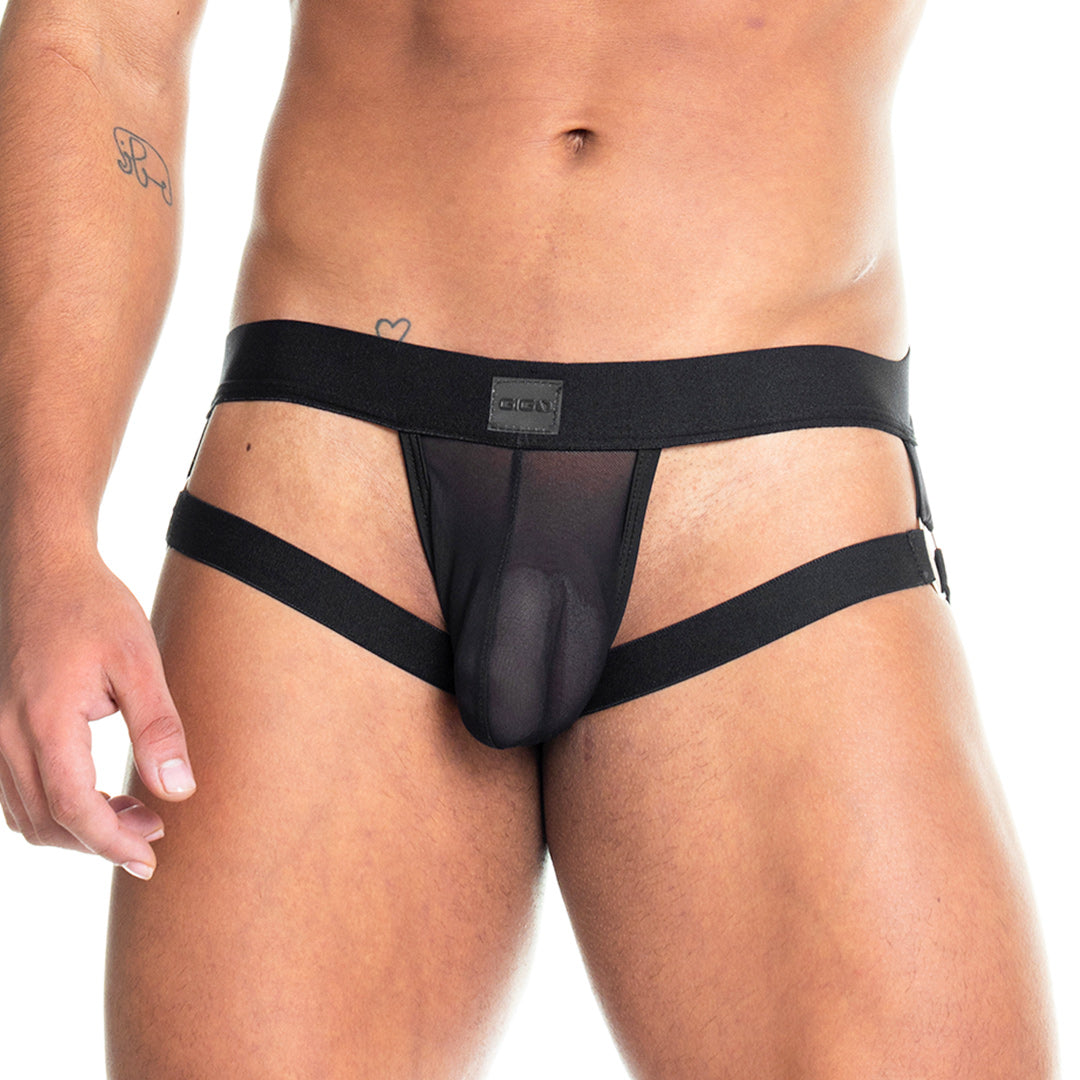 SKIN BLACK JOCKSTRAP - Men's black jockstrap