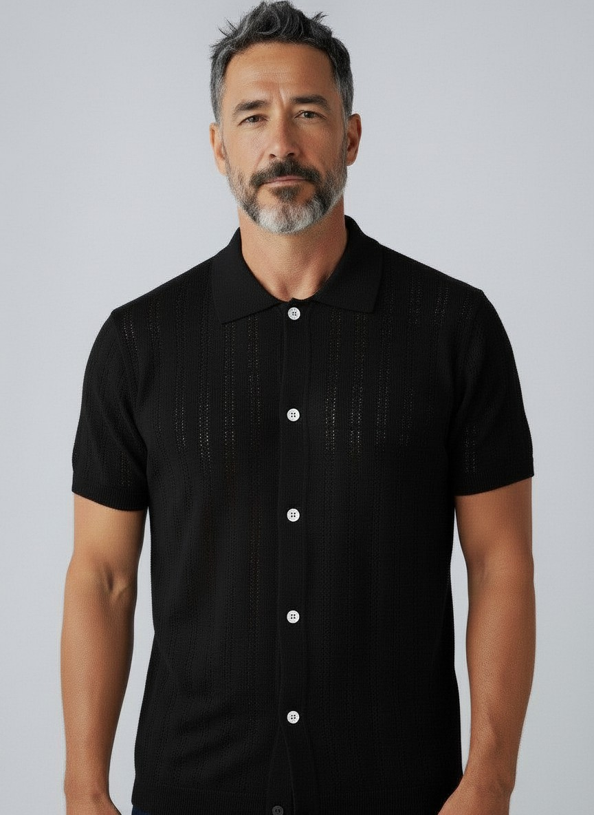 Smash Shirts Men's Smash S/S Knit Button Down Shirt