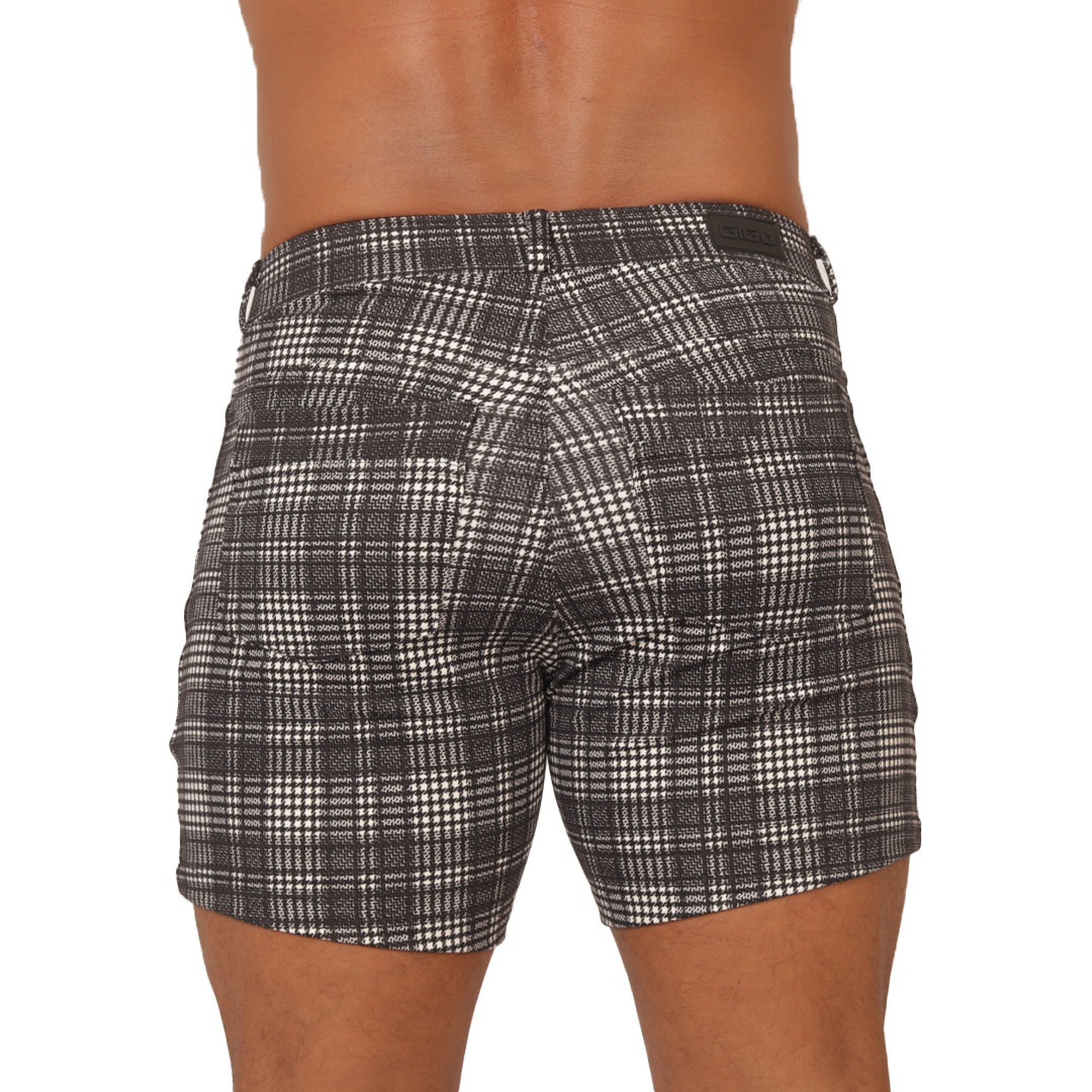 Gigo Social Graue quadratische Shorts