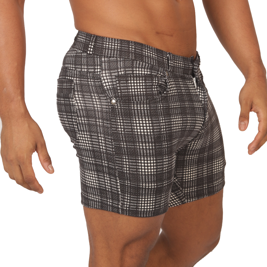Gigo Social Graue quadratische Shorts