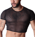 Spectrum Black Crop Top by Gigo Underwear