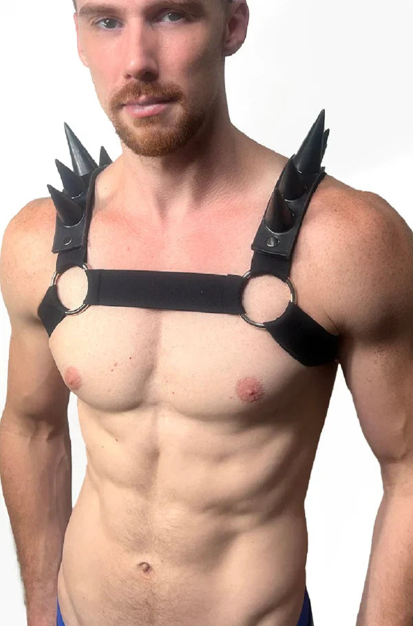 SPIKED BULLDOG HARNESS - DealByEthan.gay loves *SSTRICKS APPAREL
