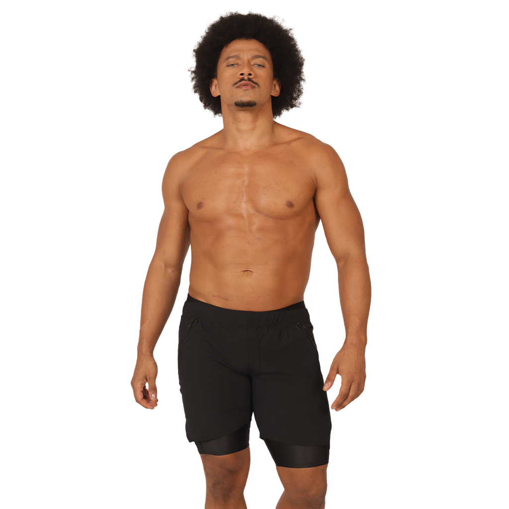 Gigo – Sportliche schwarze Shorts
