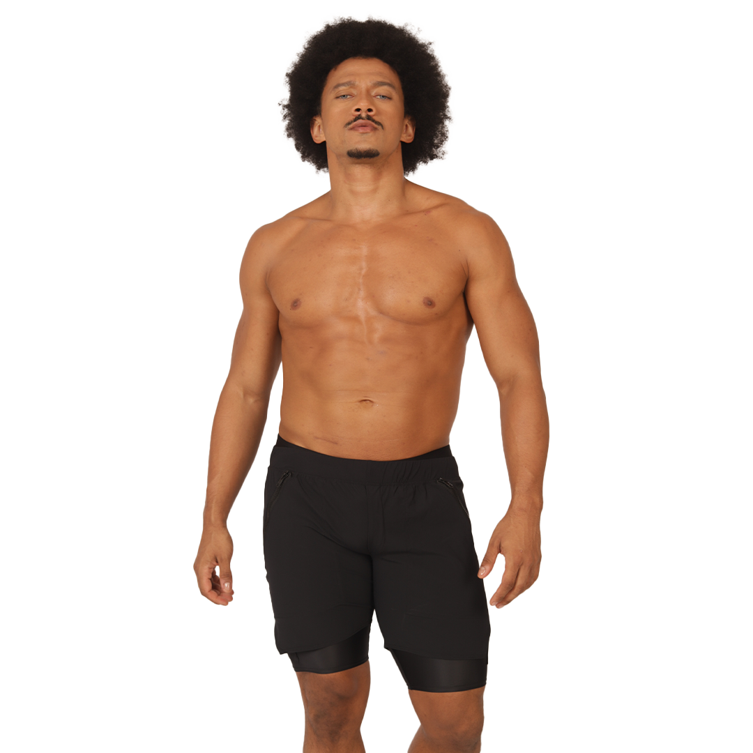 Gigo – Sportliche schwarze Shorts