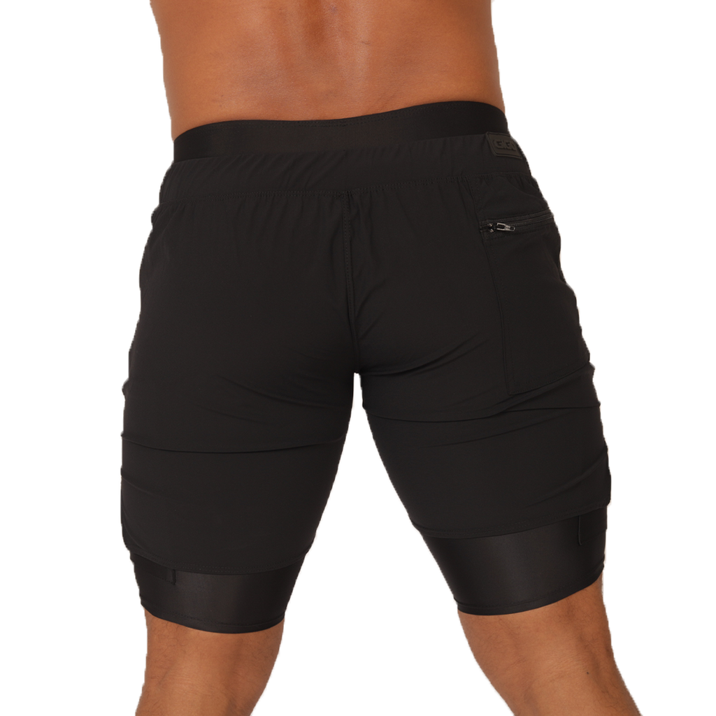 Gigo – Sportliche schwarze Shorts
