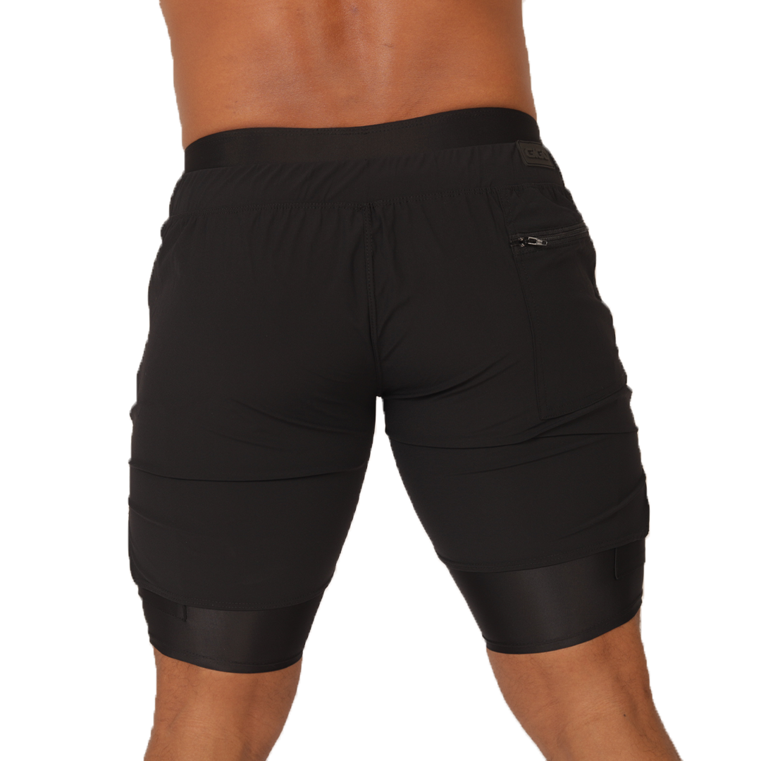 Gigo – Sportliche schwarze Shorts
