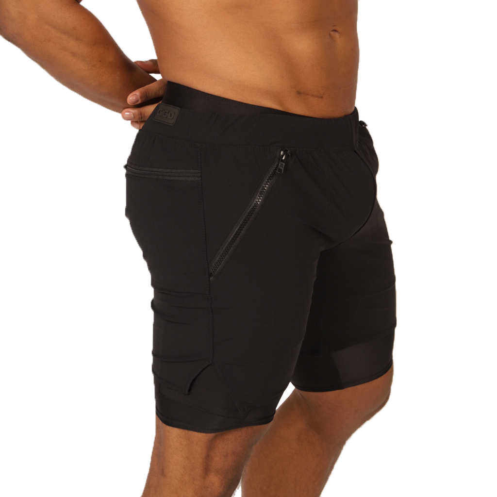 Gigo – Sportliche schwarze Shorts