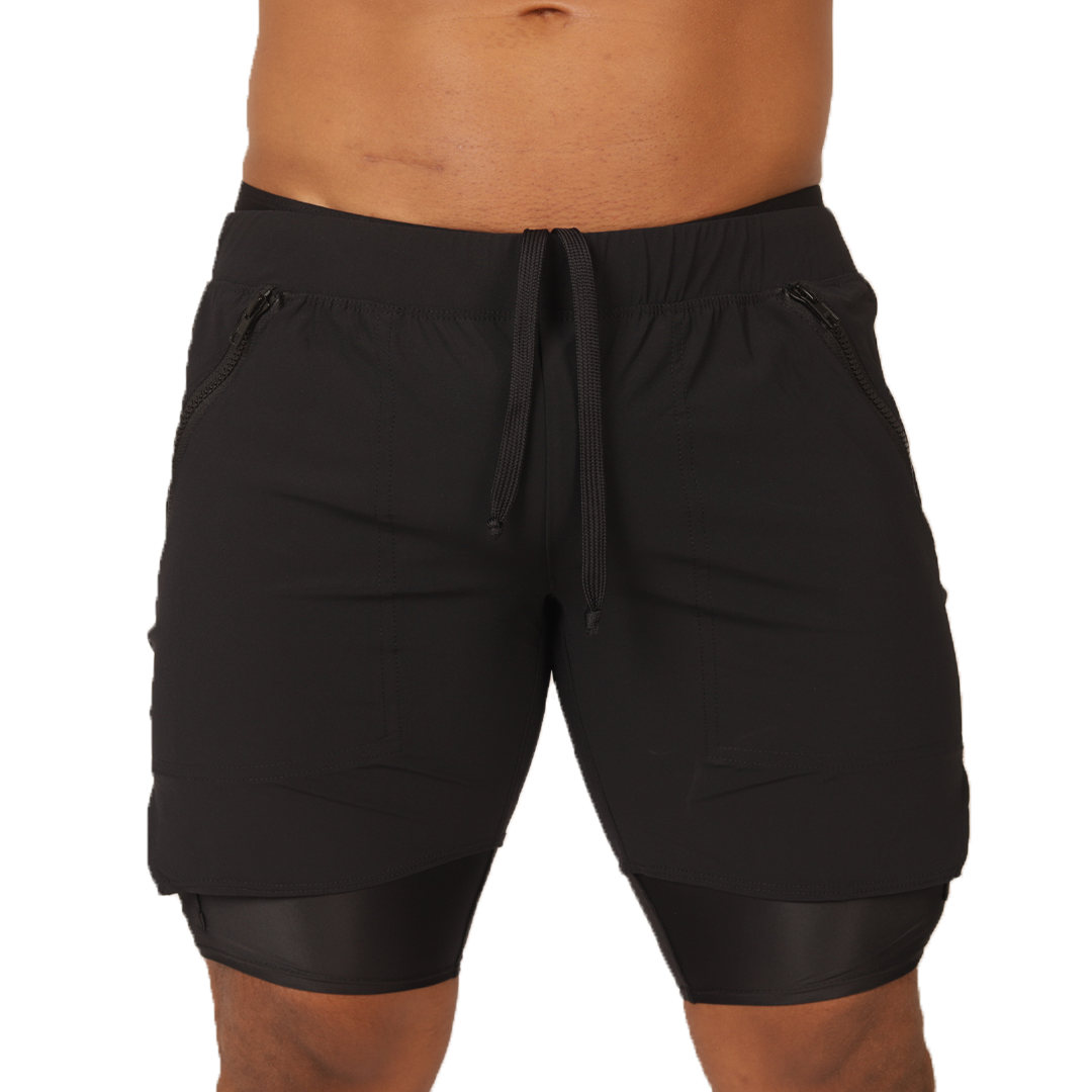 Gigo – Sportliche schwarze Shorts