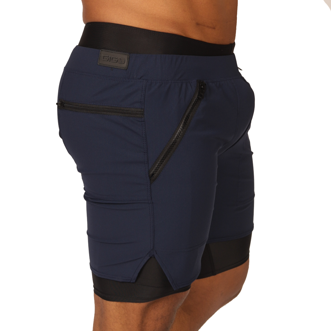 Gigo – Sportliche blaue Shorts