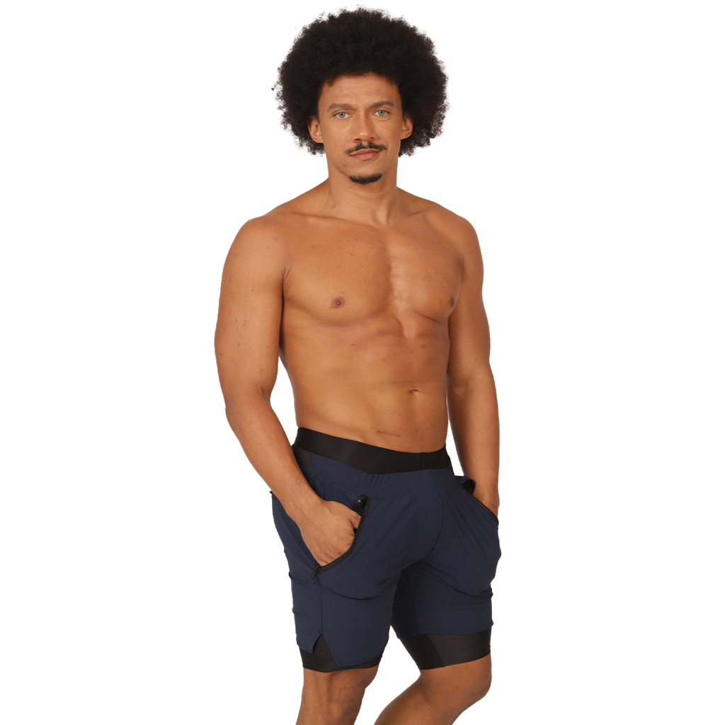 Gigo – Sportliche blaue Shorts