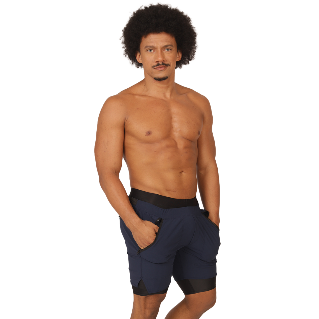 Gigo – Sportliche blaue Shorts