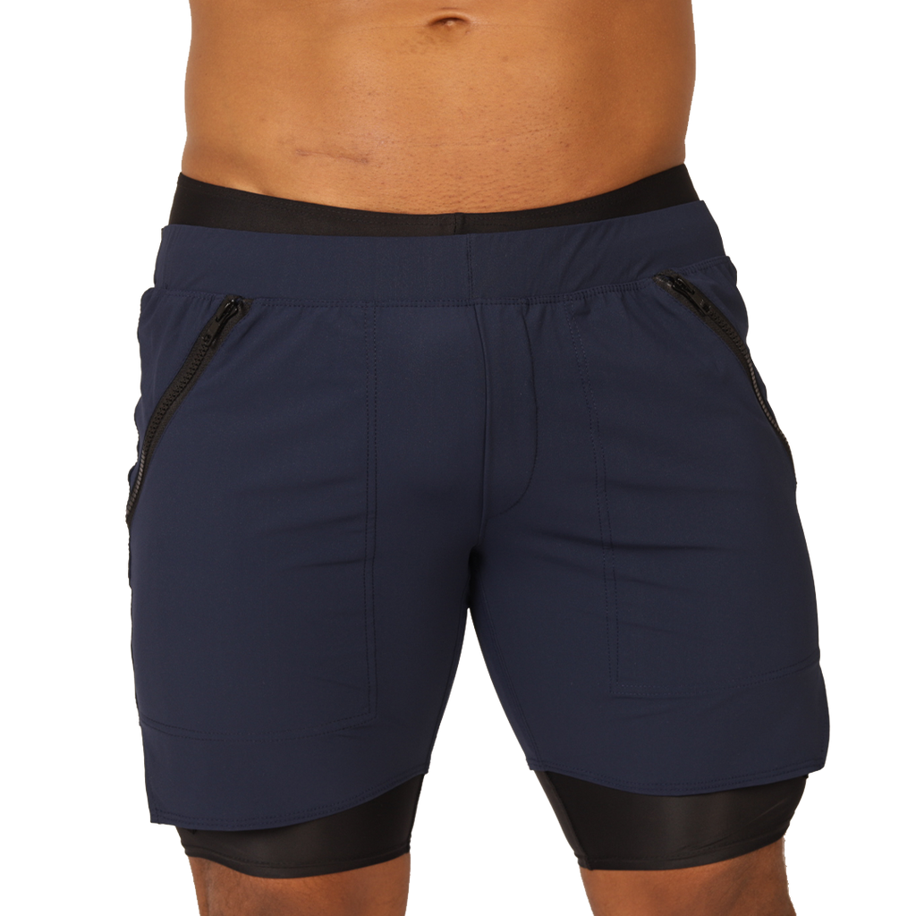 Gigo – Sportliche blaue Shorts