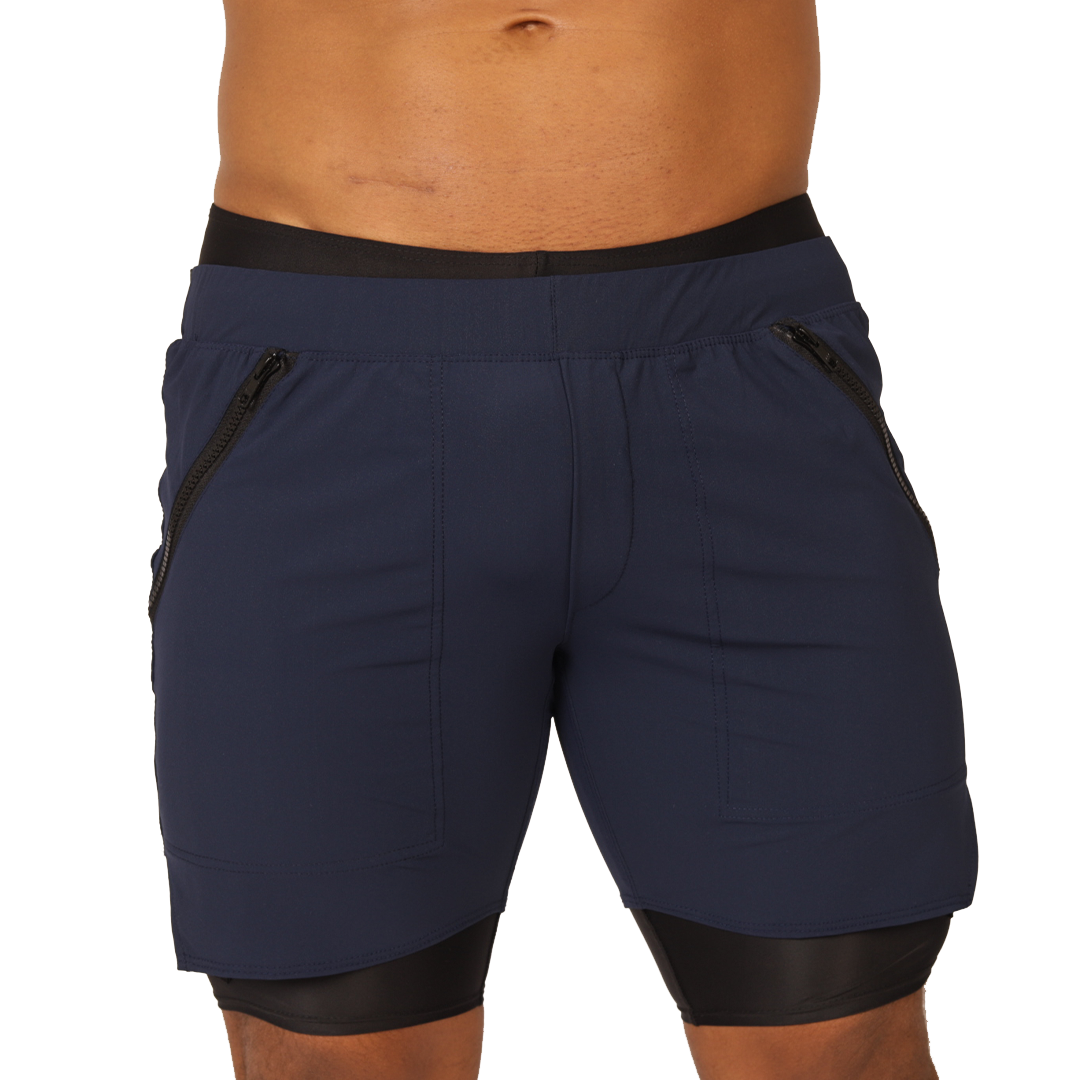 Gigo – Sportliche blaue Shorts