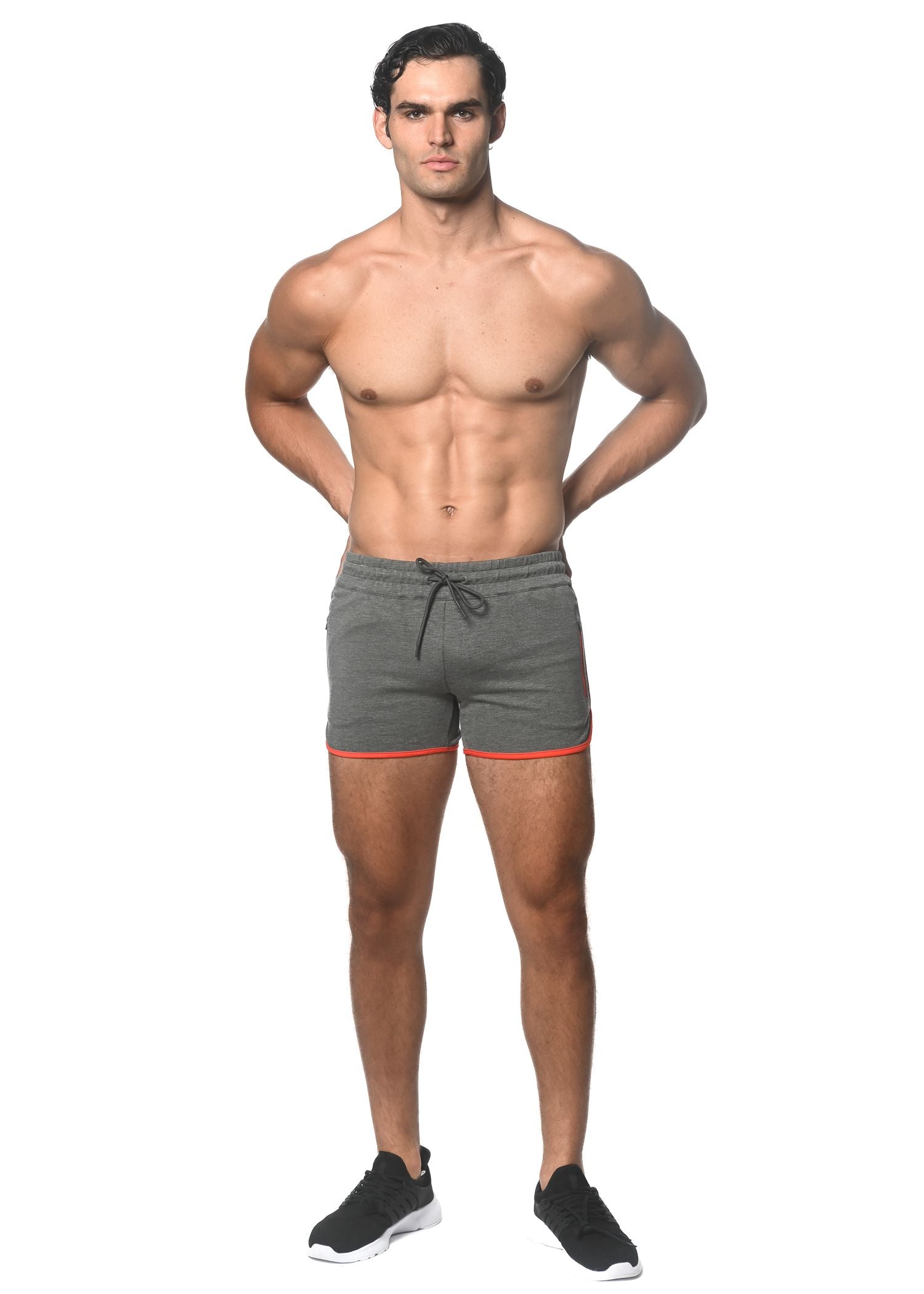PANTALONES CORTOS ELÁSTICOS DE GIMNASIO SPRINTER CON CREMALLERAS SOLDADAS CON CALOR