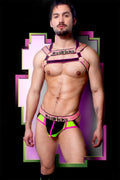 *ssTricks Apparel Men's Prismatik Jockstrap | Black/Pink/Green