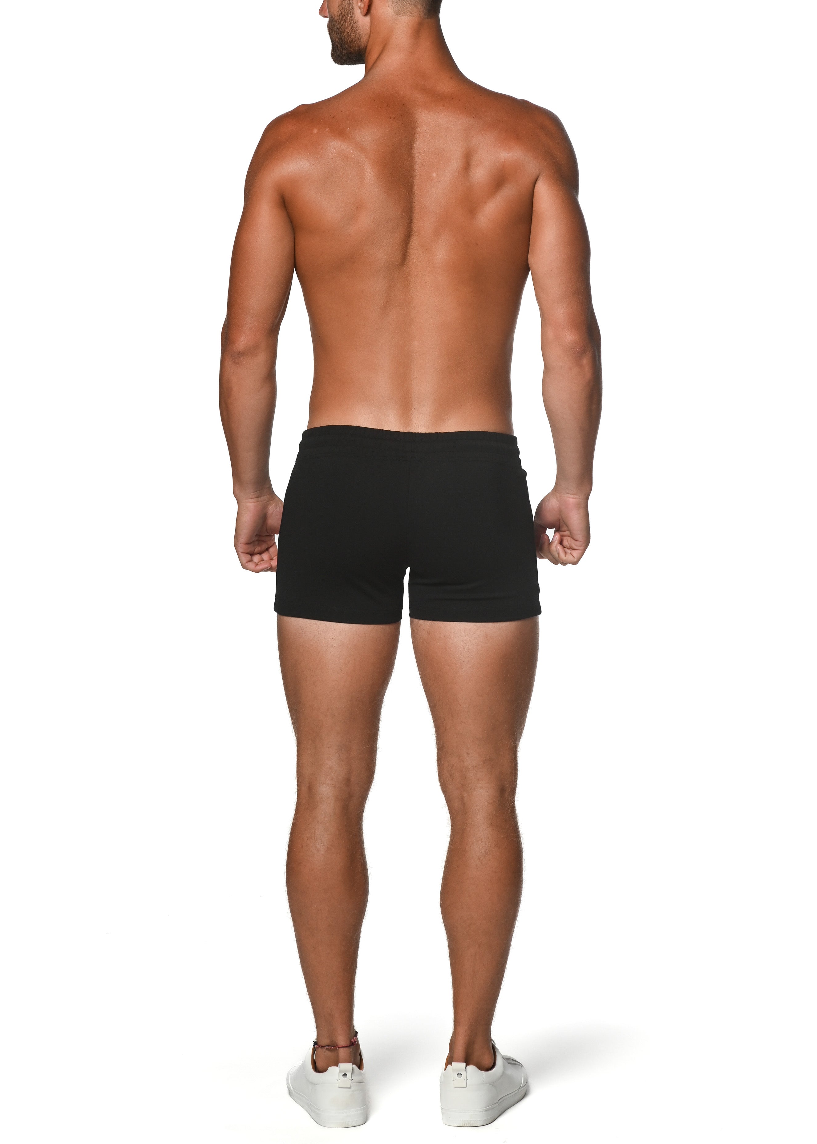 VAULT GYM-TECH STRETCH SHORTS W/ HEAT WELD ZIPPERS