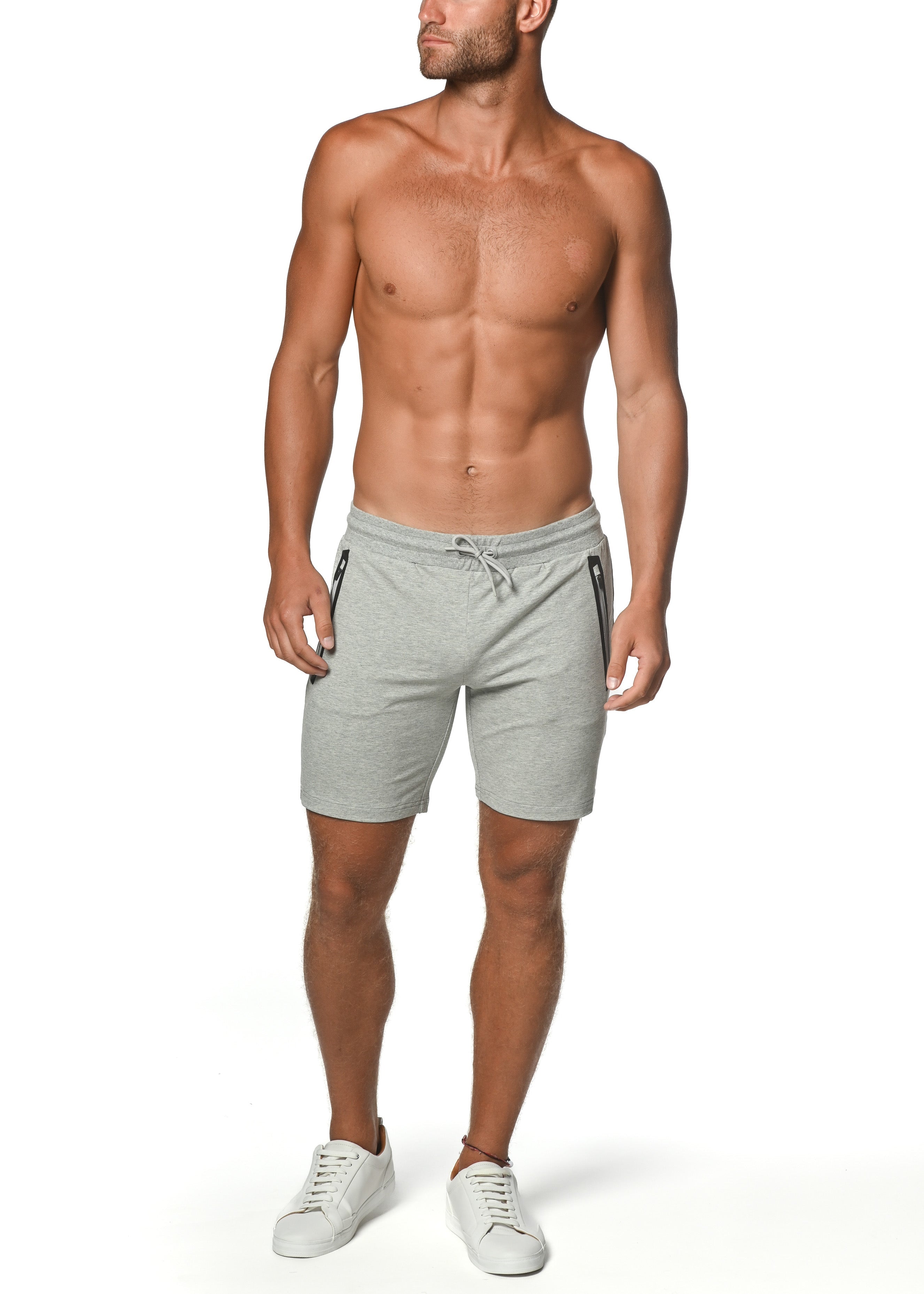 SHORTS AUS FLEECE-FLEX-BAUMWOLLSTRETCH