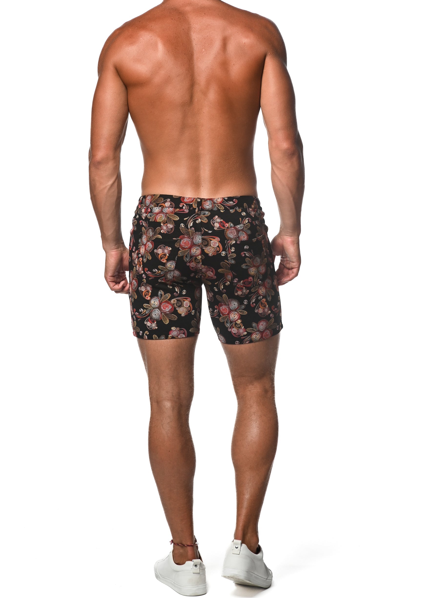 STRETCH-STRICKSHORTS IN LIMITIERTER AUFLAGE