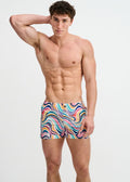 ST33LE Swirls Printed Swim Short - Teal/Multi Swirls