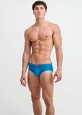 ST33LE Textured Swim Brief W/ Front Buckle - Cobalt